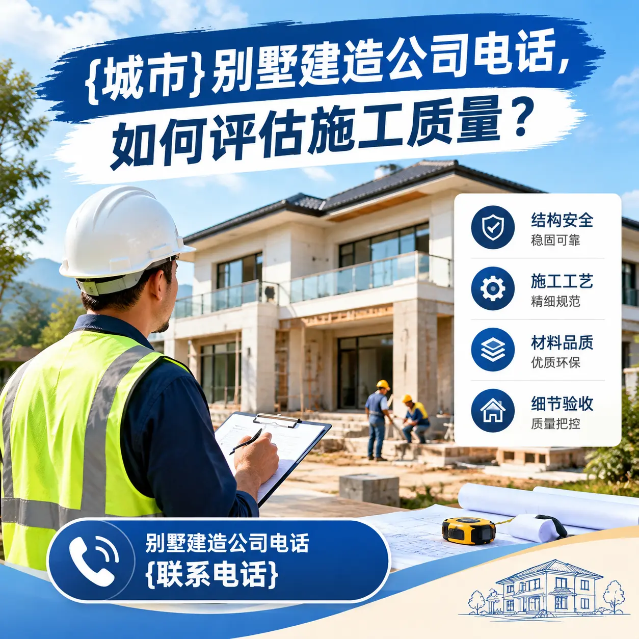 六枝特别墅建造公司电话,如何评估施工质量?